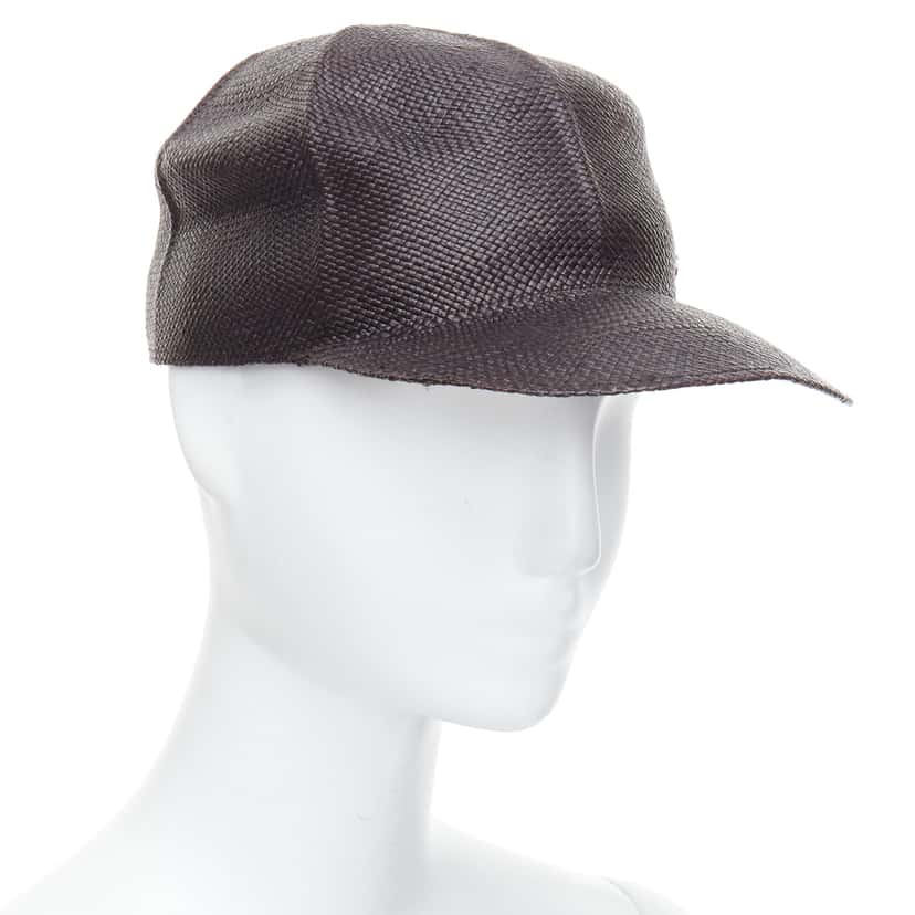 Hermès Black Panama Hat Black Never worn - Front View