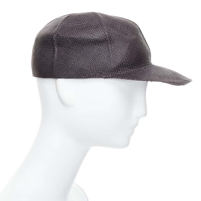 Hermès Black Panama Hat Black Never worn - Model View
