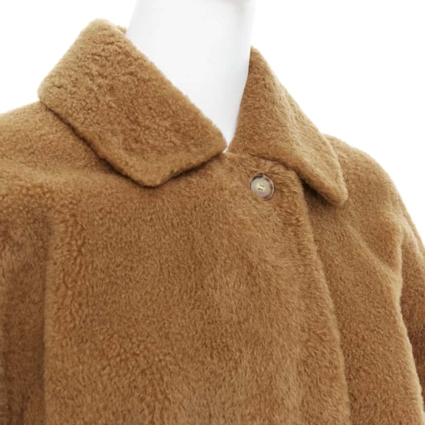 Max Mara Brown Leather Teddy Coat Brown Leather Very good condition - Back View