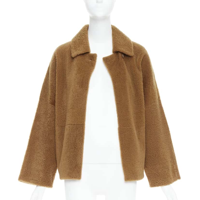 Max Mara Brown Leather Teddy Coat Brown Leather Very good condition - Inside View