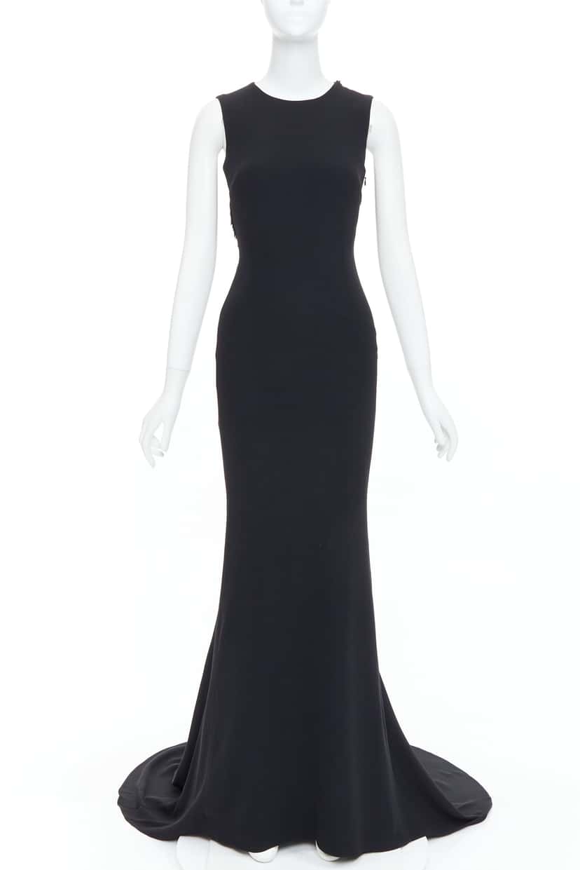 Stella McCartney Fringe Mesh Gown Black Polyester Very good condition - Inside View
