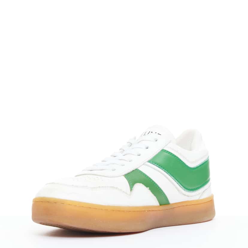 Celine Flash Green Sneakers White Leather Good condition - Box View
