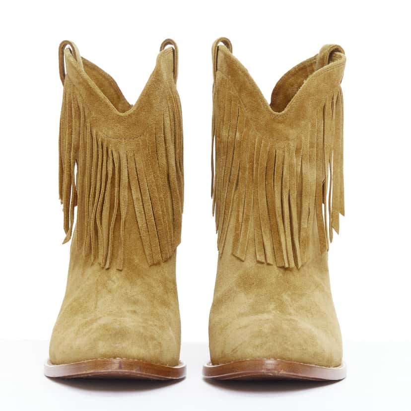 Saint Laurent New Western 80 Brown Suede Very good condition - Inside View