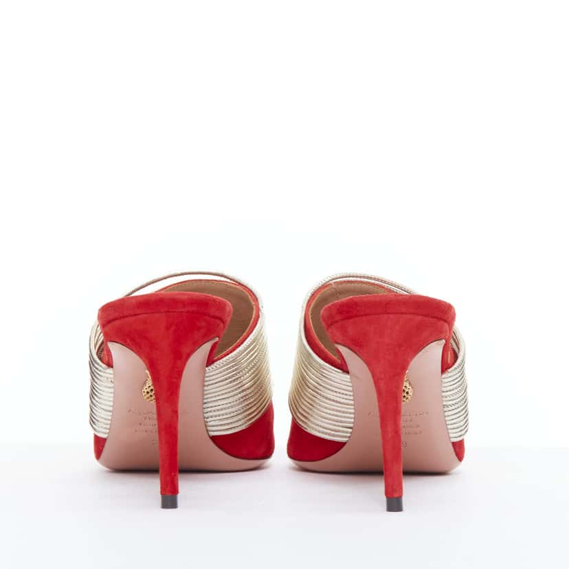 Aquazzura Rendez Vous Red Suede Very good condition - Box View