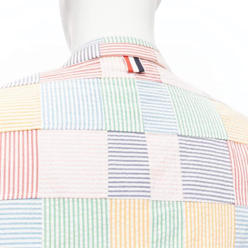 Thom Browne Patchwork Striped Blazer MultiColor Very good condition - Back View