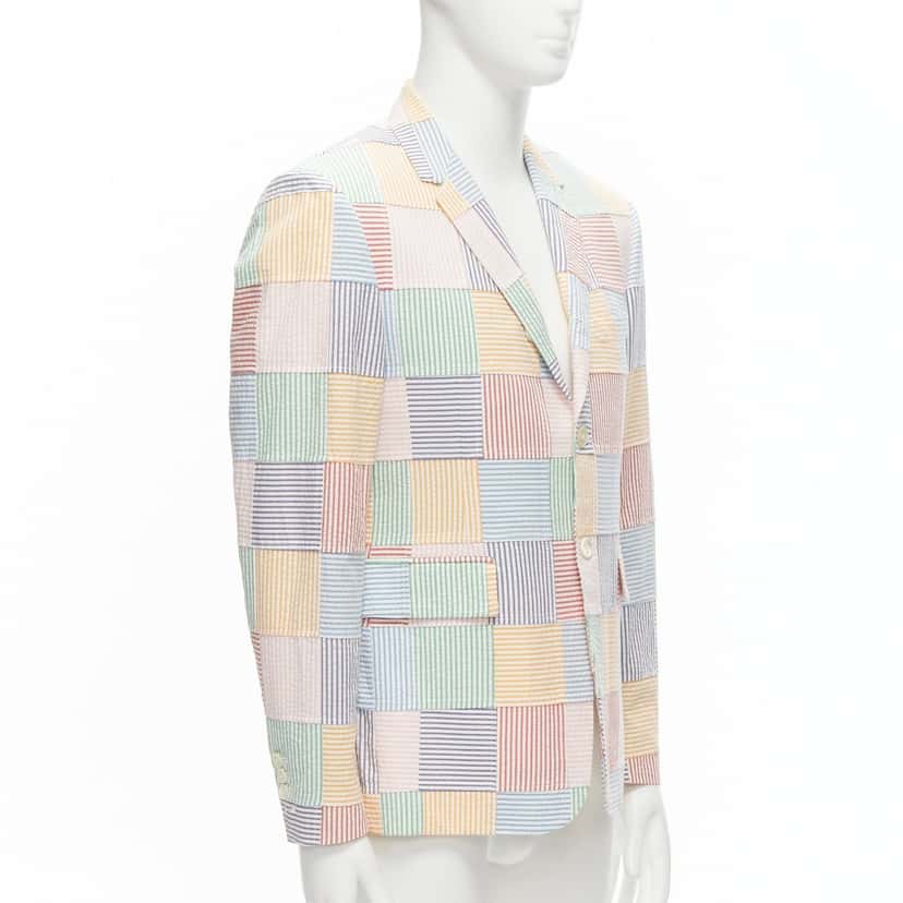 Thom Browne Patchwork Striped Blazer MultiColor Very good condition - Inside View