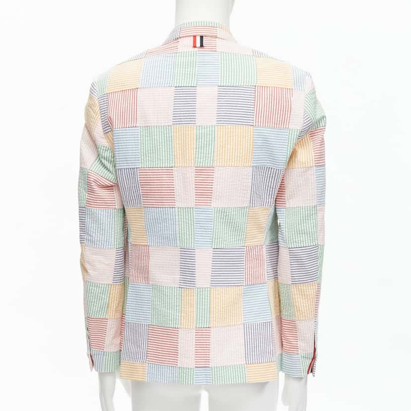 Thom Browne Patchwork Striped Blazer MultiColor Very good condition - Box View