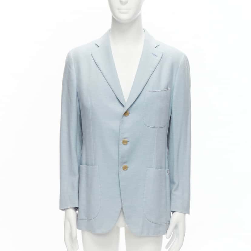 Isaia Dustin Blue Cotton Very good condition - Front View