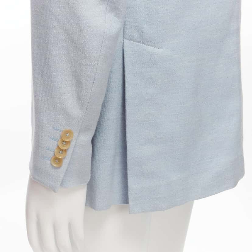 Isaia Dustin Blue Cotton Very good condition - Back View