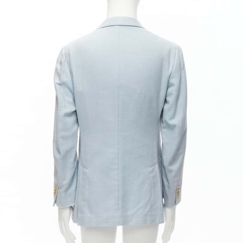 Isaia Dustin Blue Cotton Very good condition - Box View