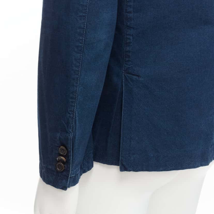 Prada Denim Single Blazer Blue Never worn - Back View