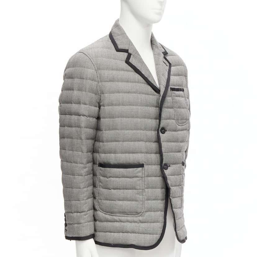 Thom Browne Houndstooth Trim Blazer Black Never worn - Inside View