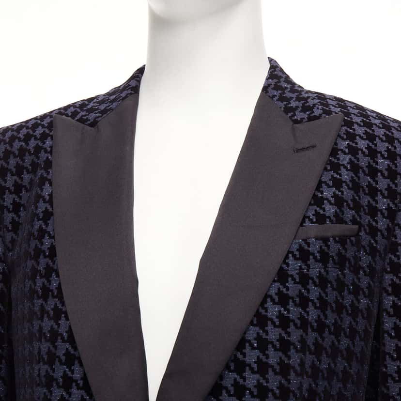 Boss Velvet Tux Blazer Black Wool Never worn, with tag - Back View