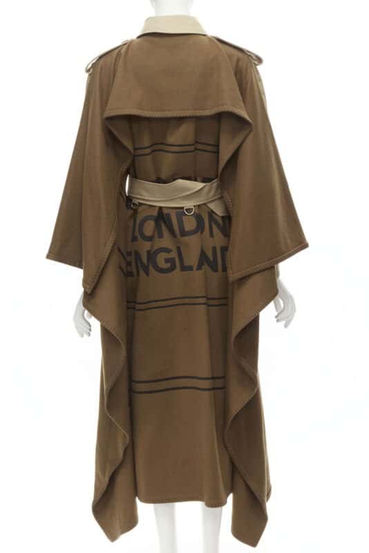 Burberry Beige Logo Trench Coat Beige Cashmere Never worn - Box View