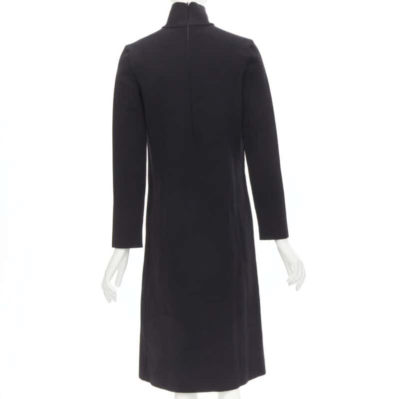 Bottega Veneta Cut Out Collar Dress Black Viscose Never worn - Box View