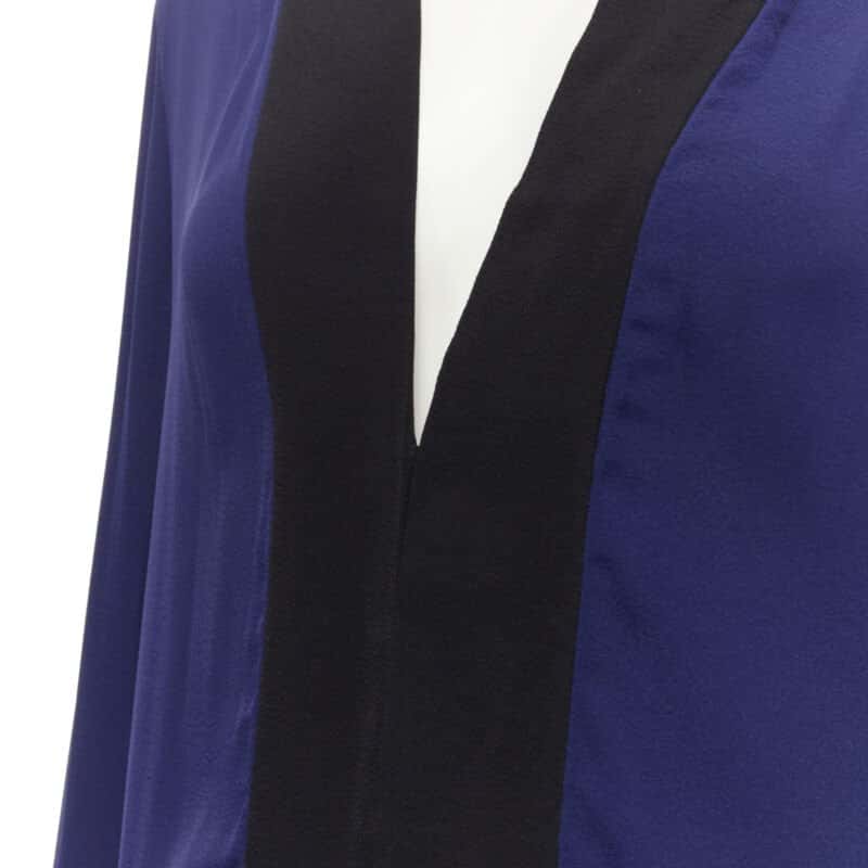 Haider Ackermann Silk Trim Robe Jacket Blue Polyester Never worn - Back View