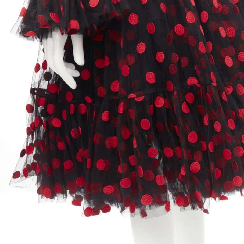 Dolce & Gabbana Polka Dot Dress Black Never worn - Back View