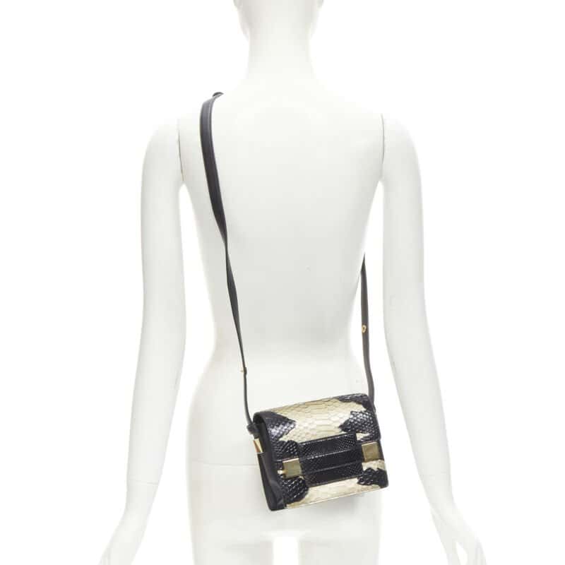 Delvaux Cagole XS Bag Black Leather Very good condition - Back View