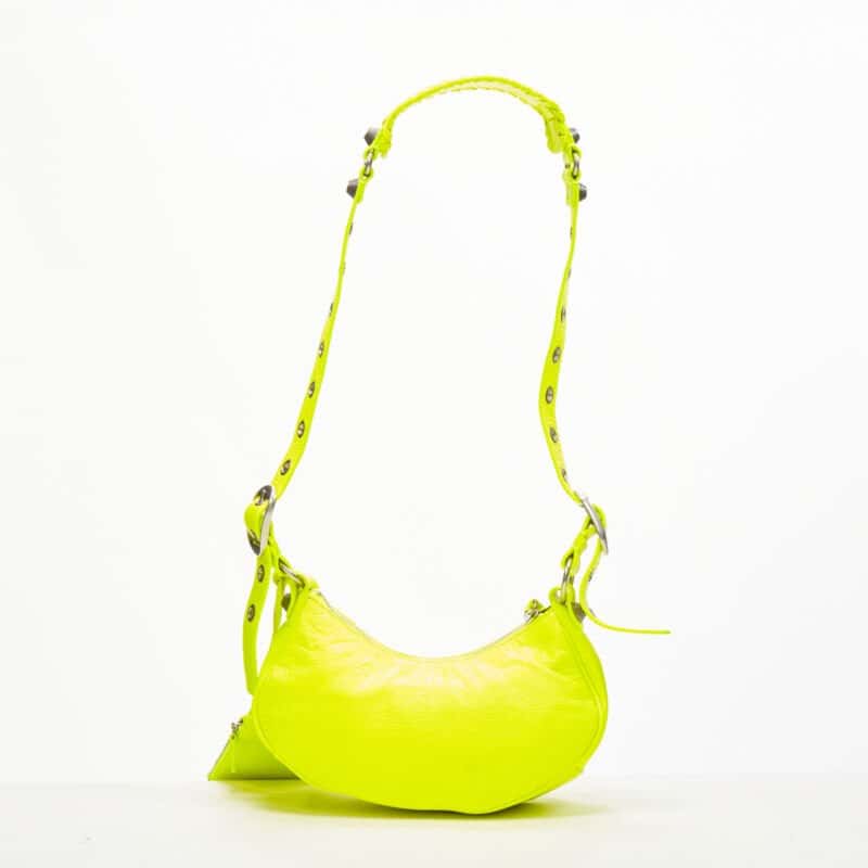 Balenciaga Cat Print Tote Bag Yellow Leather Never worn - Box View
