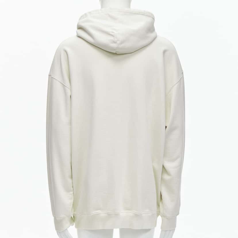 Balenciaga Logo Oversized Hoodie Ecru Cotton Never worn - Box View