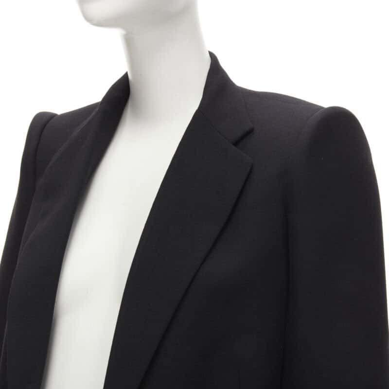 Balenciaga Black Oversized Blazer Black Wool Never worn - Back View