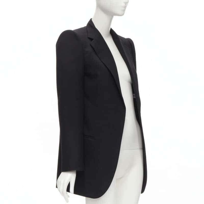 Balenciaga Black Oversized Blazer Black Wool Never worn - Inside View