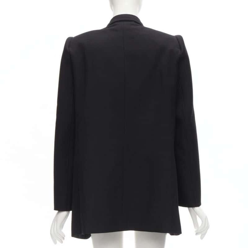 Balenciaga Black Oversized Blazer Black Wool Never worn - Box View