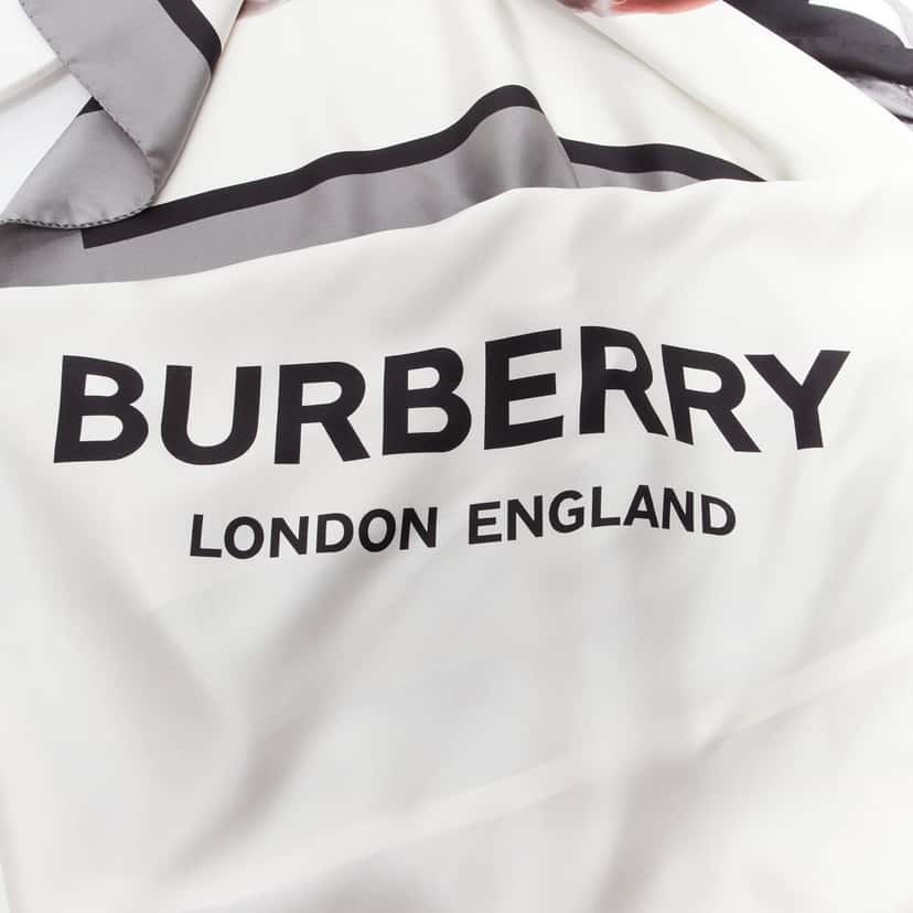 Burberry Unicorn Print Scarf MultiColor Silk Never worn, with tag - Back View
