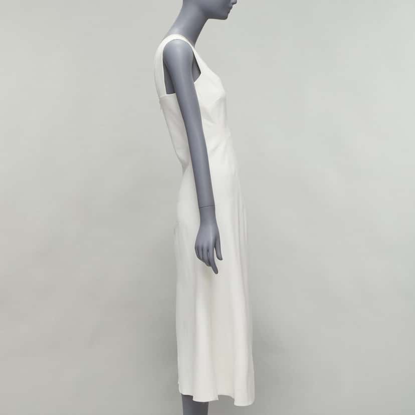 Victoria Beckham Bias Cut Dress White Polyester Good condition - Model View