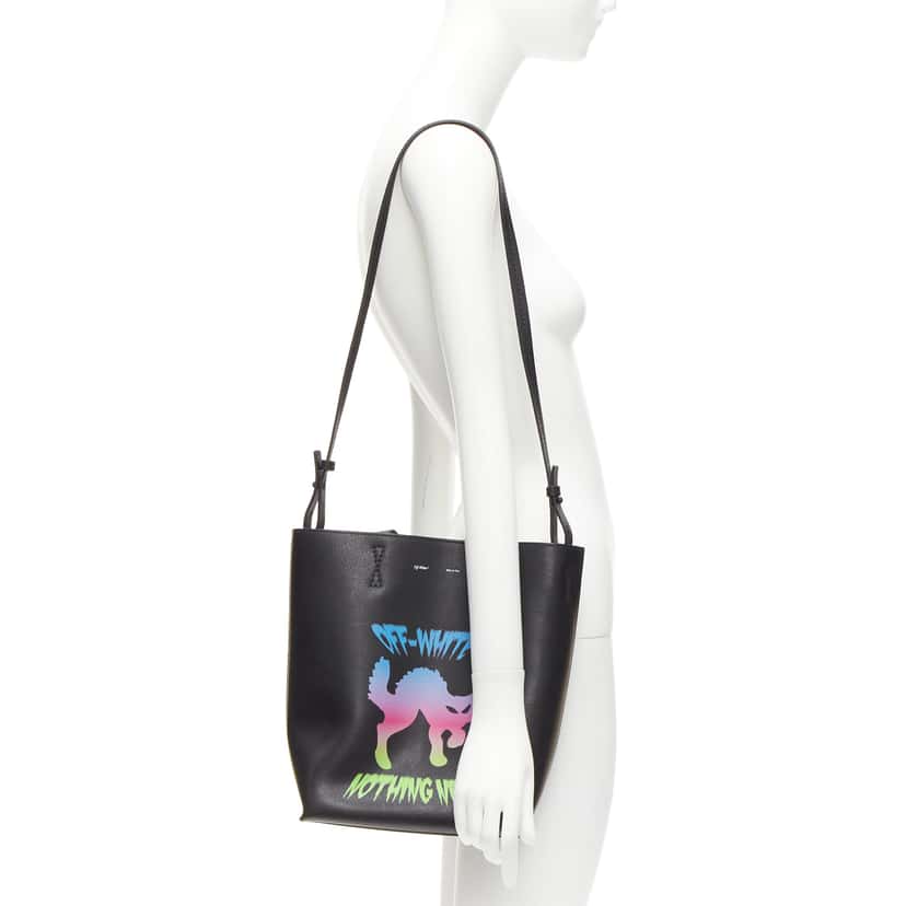 Off-White Baroque Micro Bag Black Leather Very good condition - Back View