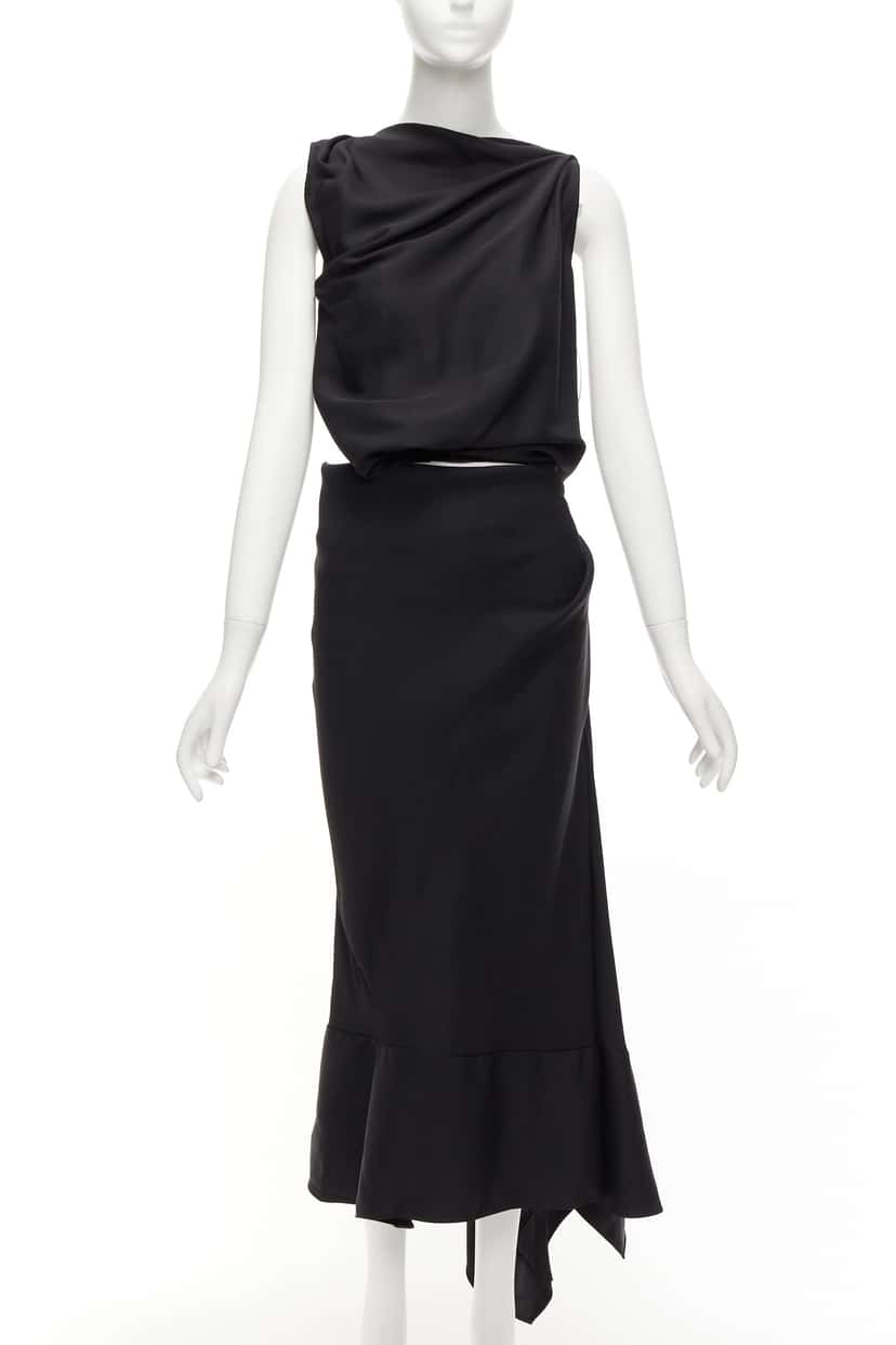 Maticevski Energy Slash Black Viscose Never worn - Front View