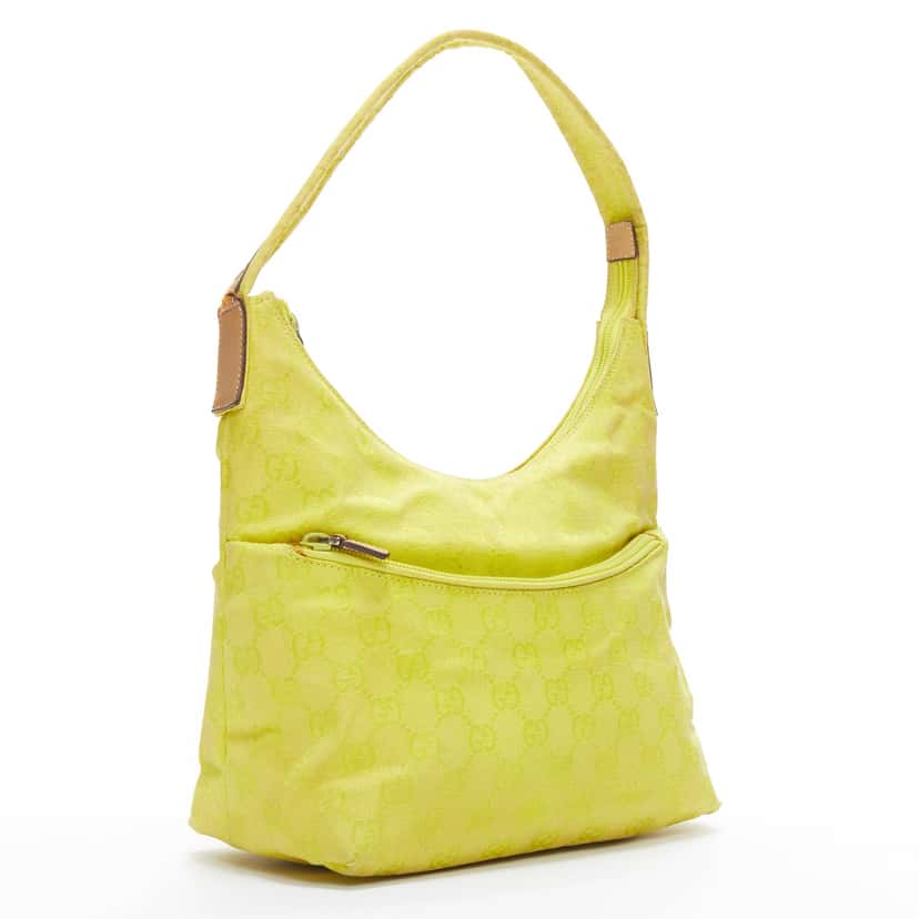 Gucci Twin Denim Bag Yellow Fair condition - Inside View