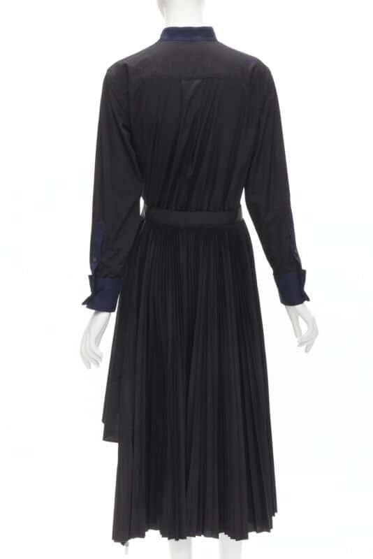 Sacai Tuxedo Bib Dress Black Polyester Never worn - Box View