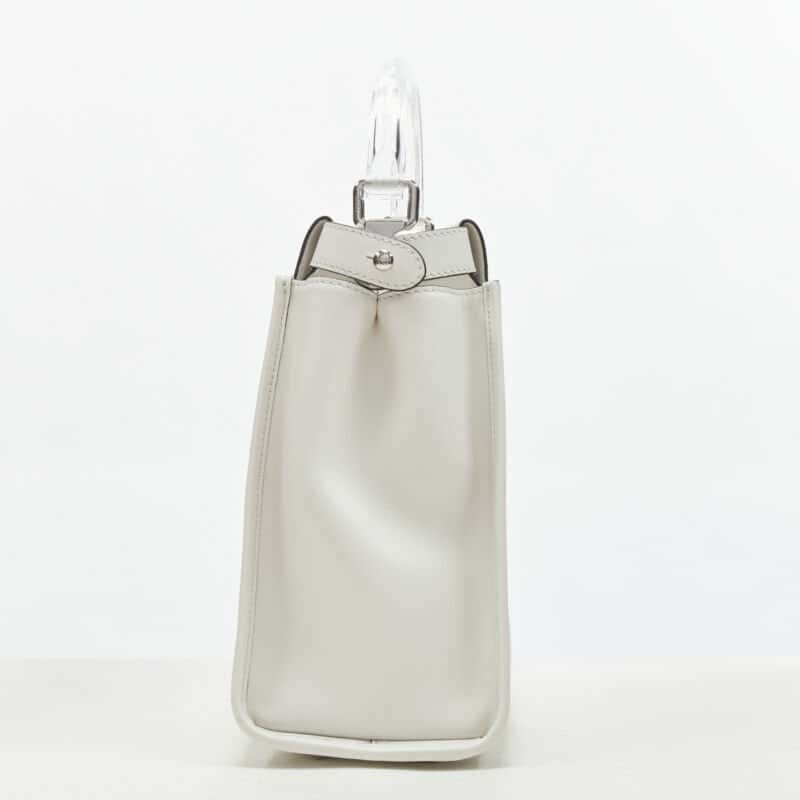 Fendi Supreme Pouchette Bag White Plastic Never worn, with tag - Model View