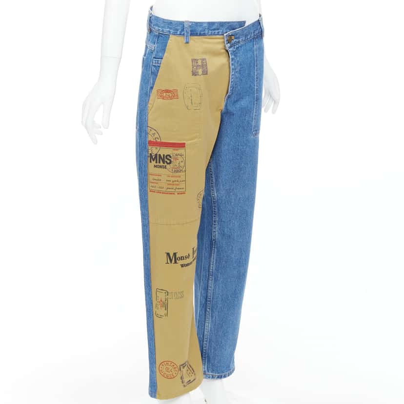 Monse Postcard Split Jeans Blue Cotton Very good condition - Inside View