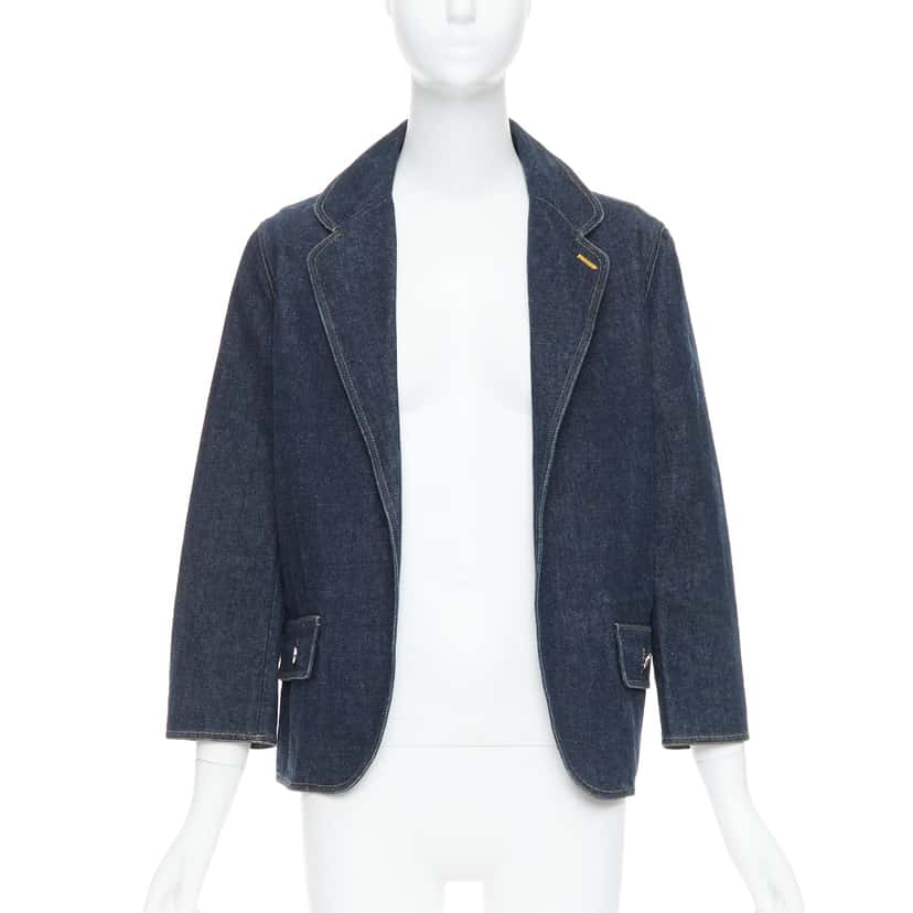 Chanel Indigo Denim Blazer Blue Very good condition - Inside View