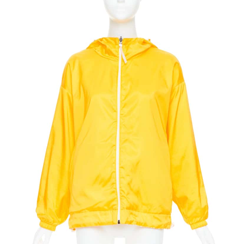 Fendi Yellow Swirl Print Windbreaker Yellow Polyamide Very good condition - Back View