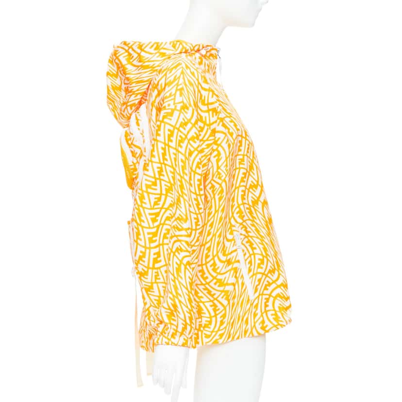 Fendi Yellow Swirl Print Windbreaker Yellow Polyamide Very good condition - Box View
