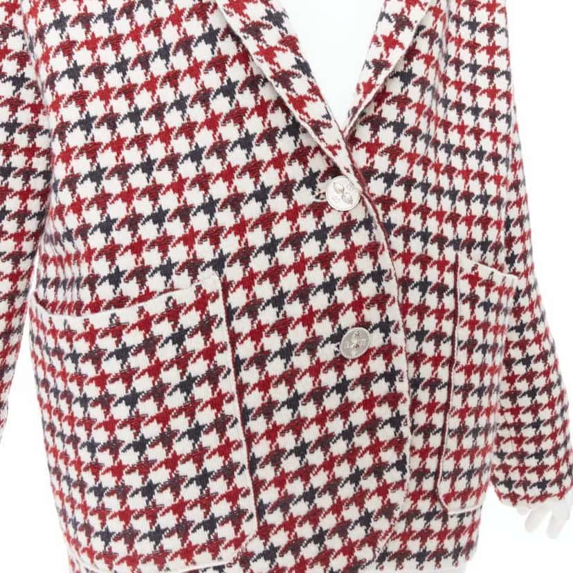 Barrie Burgundy Knit Blazer Burgundy Cashmere Very good condition - Back View