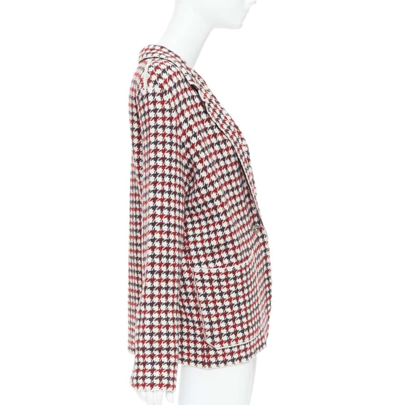 Barrie Burgundy Knit Blazer Burgundy Cashmere Very good condition - Box View