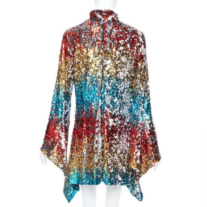 Halpern Flip Sequin Dress MultiColor Polyester Never worn, with tag - Box View