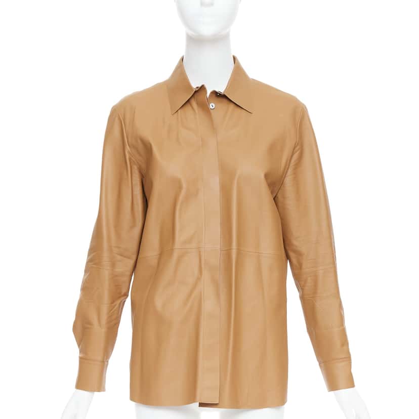 Theory L Nappa Shine Brown Leather Very good condition - Front View