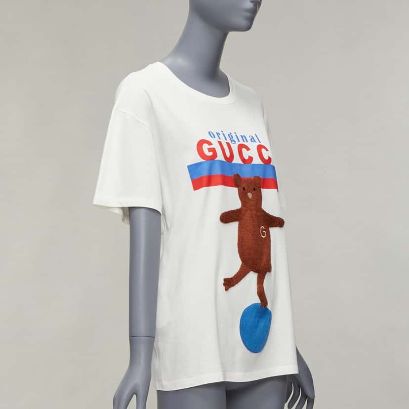 Gucci Dancing Bear White Cotton Very good condition - Inside View