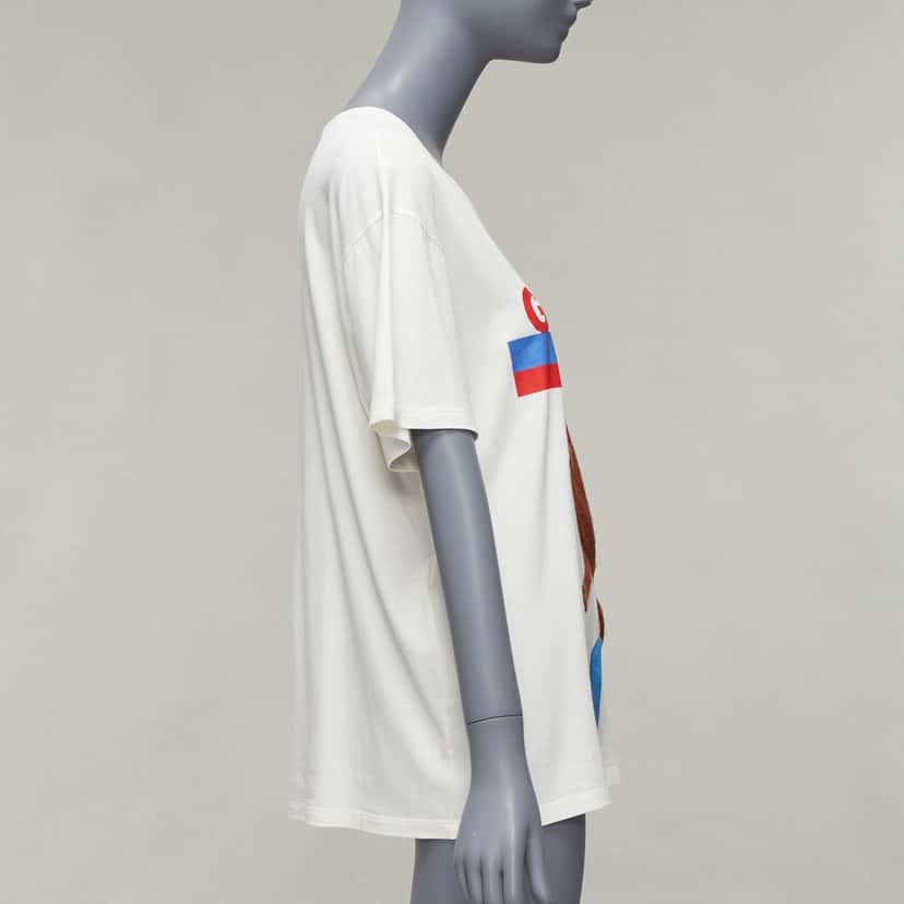 Gucci Dancing Bear White Cotton Very good condition - Model View