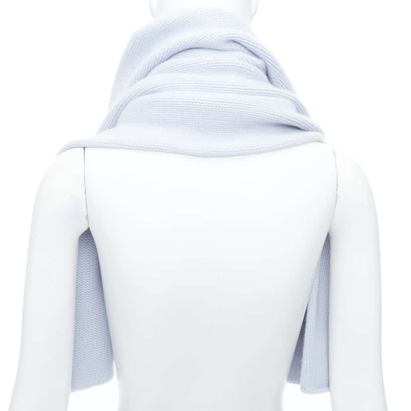 Hermès Bleu Glacier blanket scarf Blue Never worn, with tag - Box View