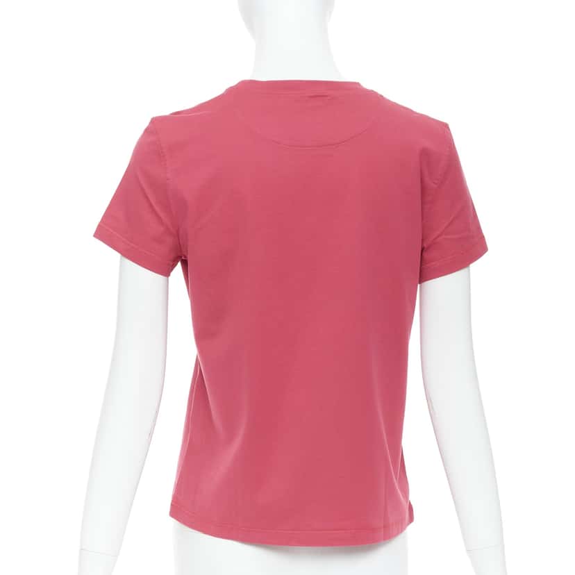 Hermès Embroidered Pocket Pink Cotton Never worn - Box View