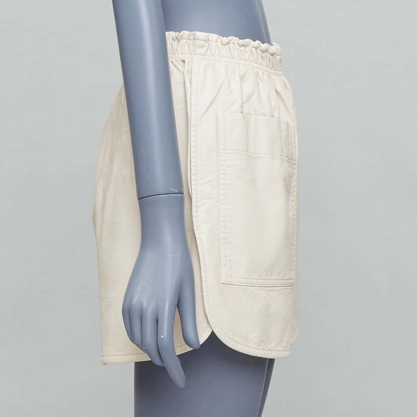 Stella McCartney Paisley Belted Shorts Beige Very good condition - Model View