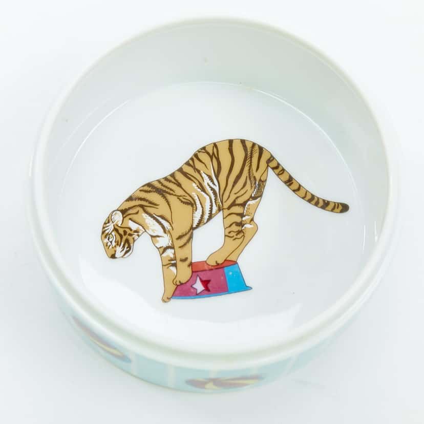 Hermès Circus Round Box Blue Very good condition - Back View