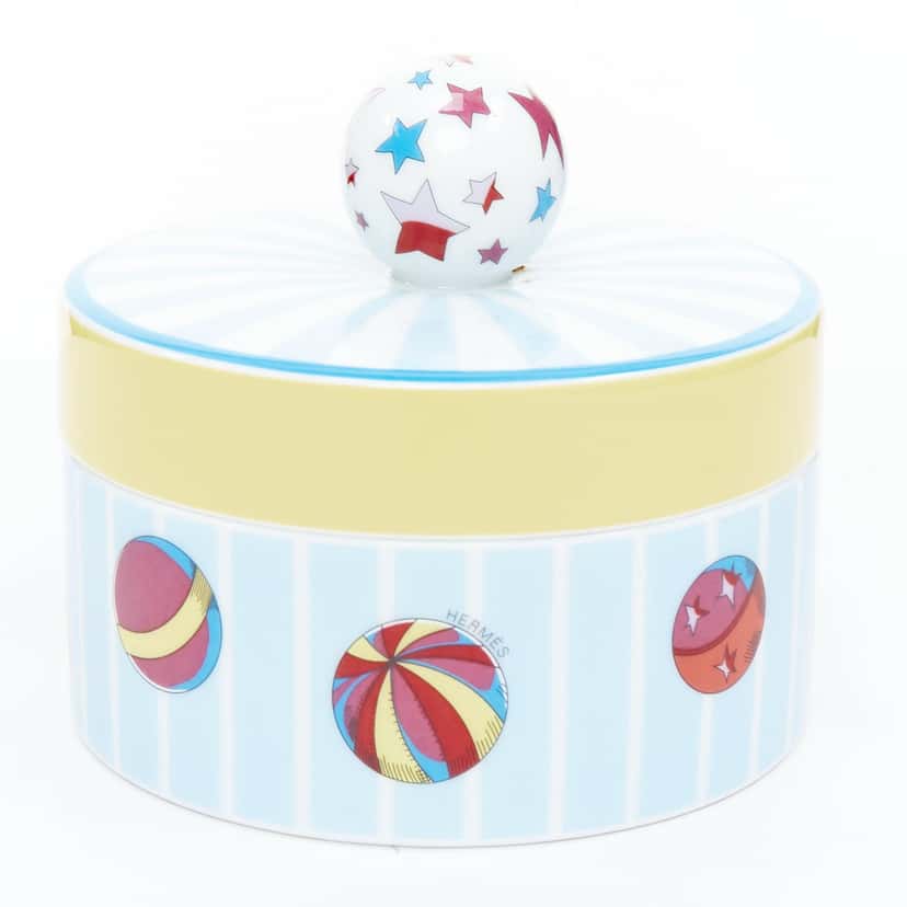 Hermès Circus Round Box Blue Very good condition - Inside View