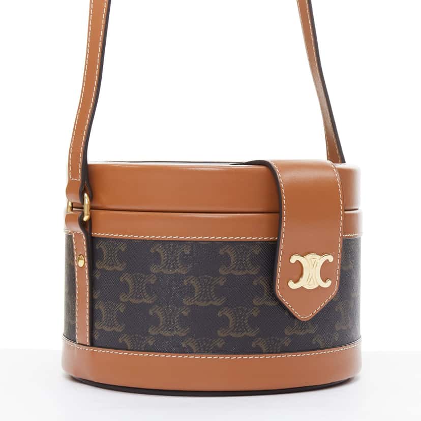 Celine Tambour Brown Leather Very good condition - Inside View
